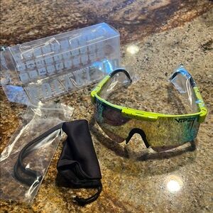 Pit Viper Sunglasses - Neon Yellow and Black